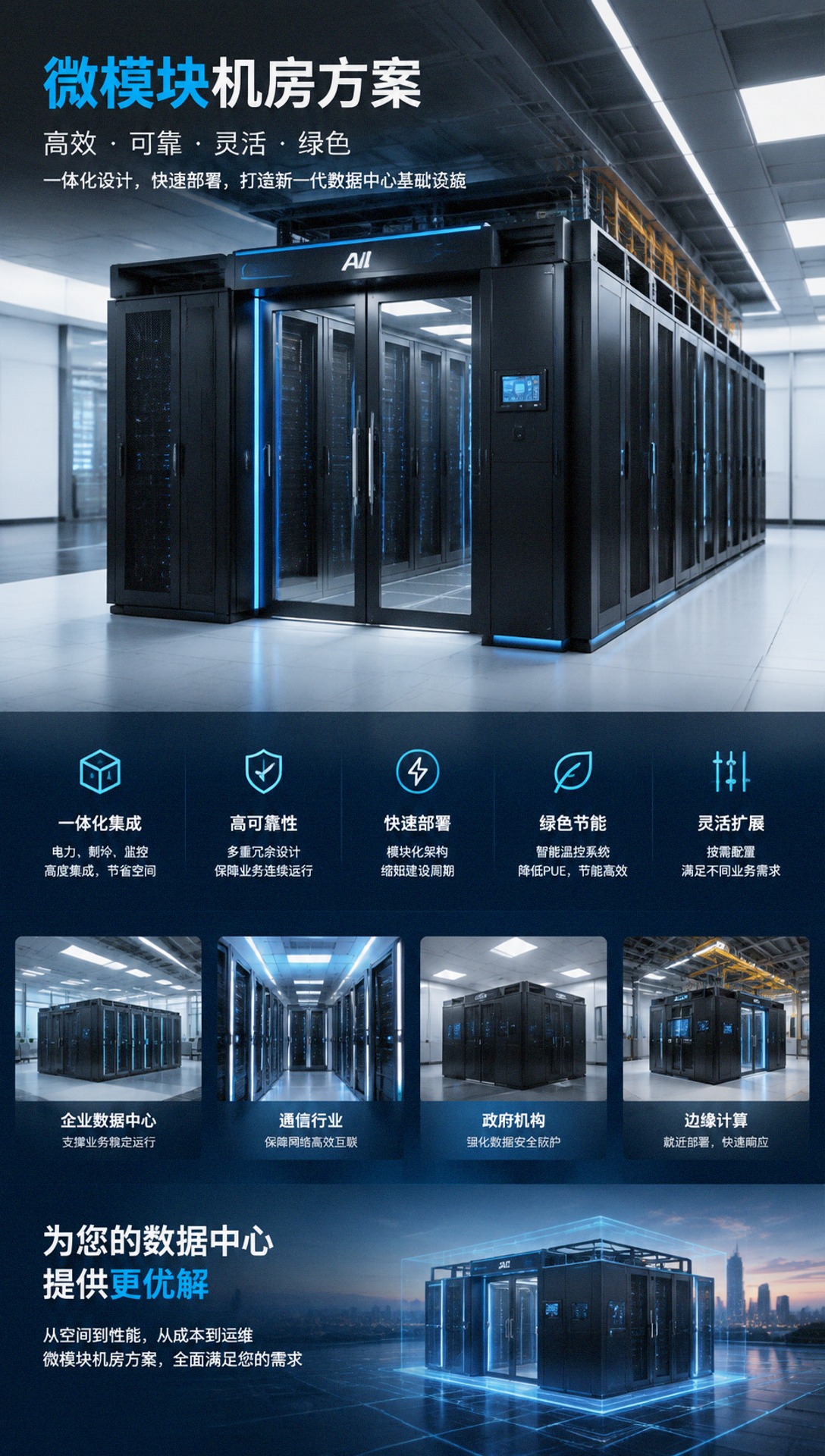 江门微模块机房热通道微模块